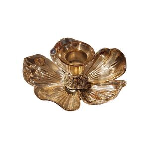 Vintage Italian Silver 800 Lotus Flower Candle Holder- VGC